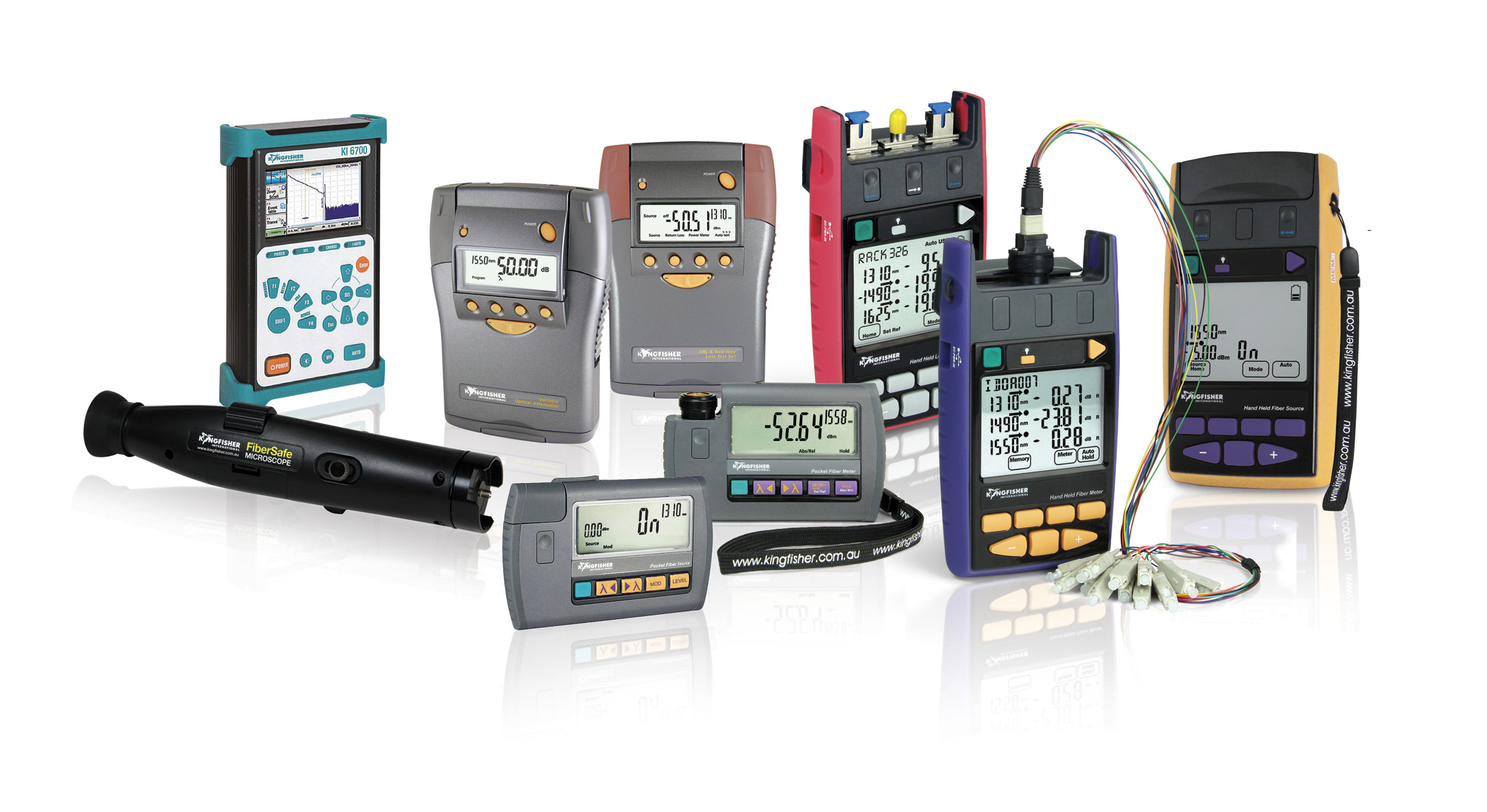 Handheld Fibre Optic Test Equipment and Kits for all fiber and cable types